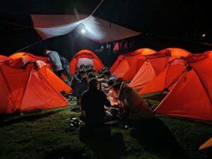 camping trip papandayan